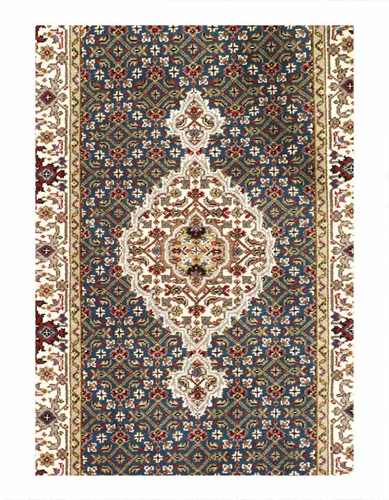 Fine Hand Knotted Persian Tabriz Design design runner 2'8'' X 6'3''