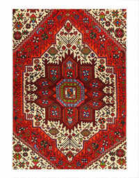 Fine Hand Knotted Vintage Persian Bidjar 2'6'' X 4'1''