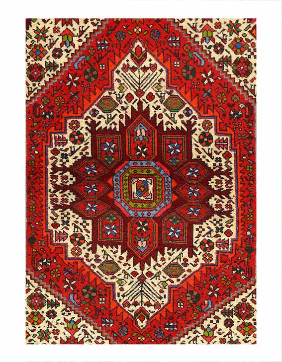 Fine Hand Knotted Vintage Persian Bidjar 2'6'' X 4'1''