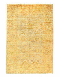 Original Turkish Oushak Design Hand-Knotted Rug - 6' X 9'