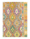 Kilim Handspun flat weave Wool Rug 3'8'' X 5'11''