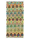 Kilim Handspun flat weave Wool Rug 3'3'' X 6'7''