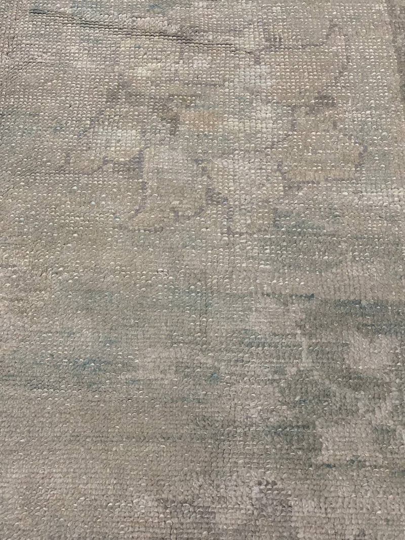 Beige Turkish Hand Knotted Oushak rug 12' x 16'