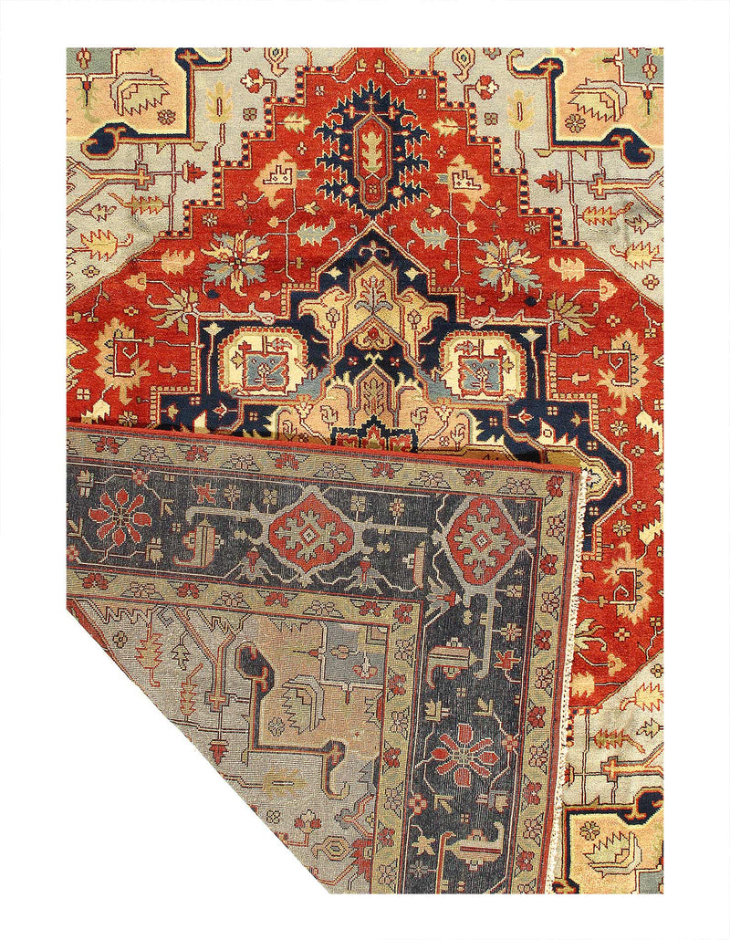 fine Hand Knotted Persian serapi design 9'1'' X 11'11''