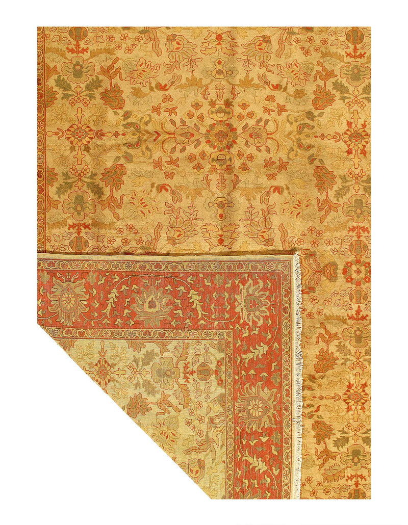 Fine Hand Knotted ziegler sultanabad design rug 9'4'' X 11'11''