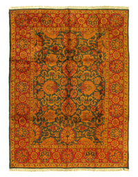 Fine Hand Knotted Agra rug 9' X 12'