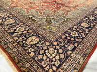 Rust Persian Tabriz Design Design 8'.3'' X 12'.2''