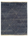 Navy Blue Hand Knotted Moroccon design 8'3'' X 9'9''