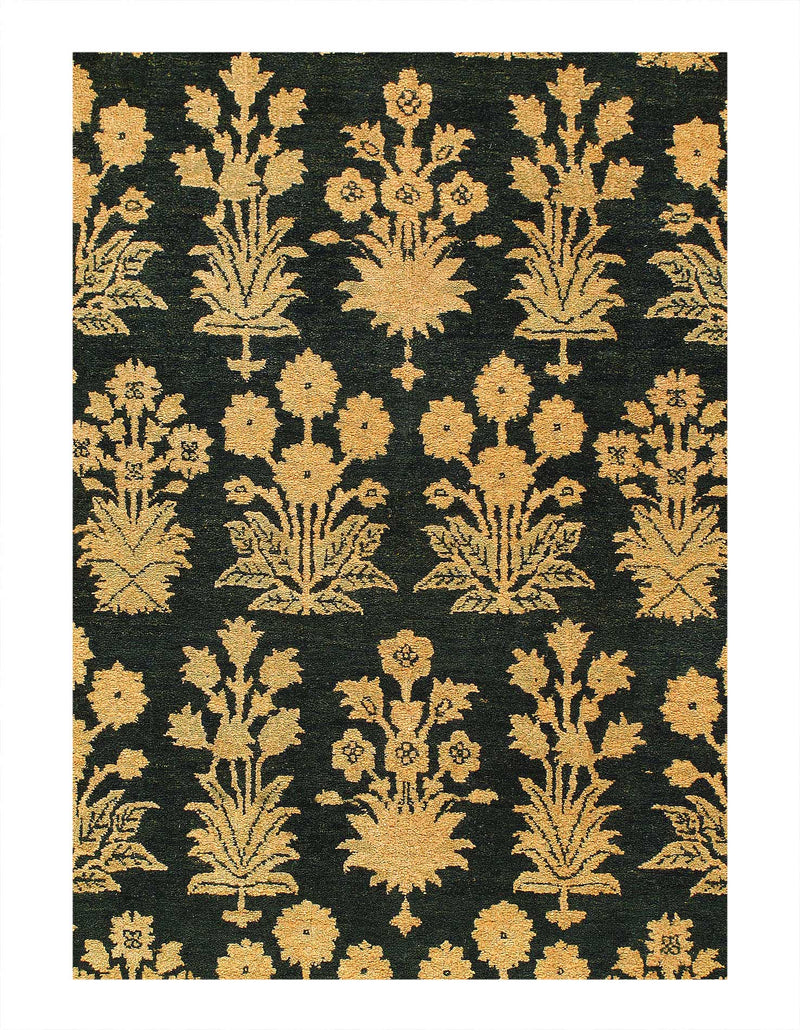 Fine Hand Knotted Agra rug 6' X 9'4''