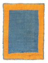 Blue Turkish Tulu rug 6'.2'' x 8'.4''