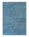 Blue Turkish Tulu rug 6'.2'' x 8'.4''