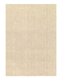 Ivory color Hand Knotted Modern rug 6'8'' X 9'4''