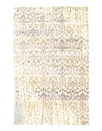 Gray Modern Bamboo silk Rug 6' X 9'