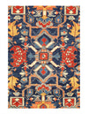 Navy Blue Fine Hand Knotted Serapi design 6'4'' X 8'11''