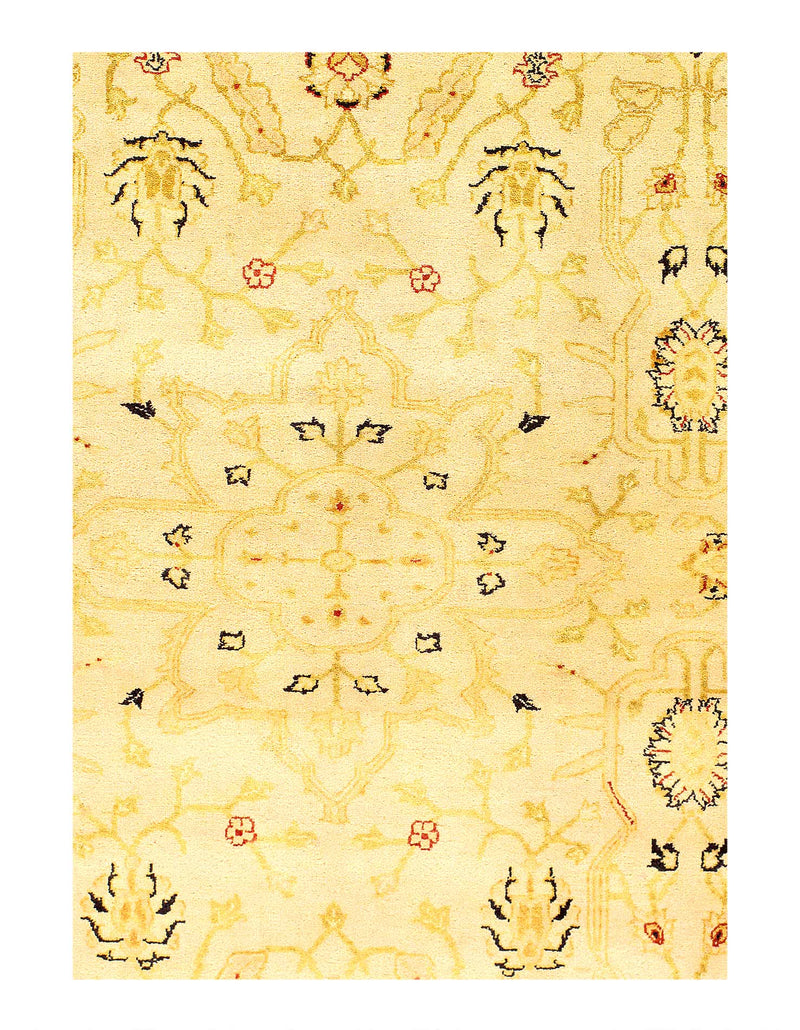 Fine Hand Knotted ziegler Sultanabad Desing rug 6'1'' X 9'1''