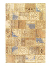 Beige Turkish Patchwork Rug 6' X 9'