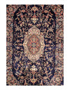 Navy Blue Fine hand Knotted Tabriz Design design 6' X 9'