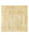 Fine Hand Knotted square Fragment Oushak Design 2' X 2'