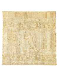 Fine Hand Knotted square Fragment Oushak Design 2' X 2'