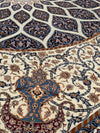 Brown Persian Isfahan wool & silk 9'.11'' X 13'.8''