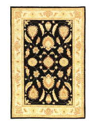 Hand-Knotted Farahan Area Rug - 4'2" X 6'1"