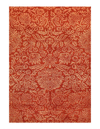 Rust Modern Rug 4'5" X 6'6"