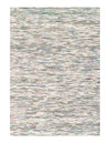 White Contemporary Sari Silk 4' X 6'