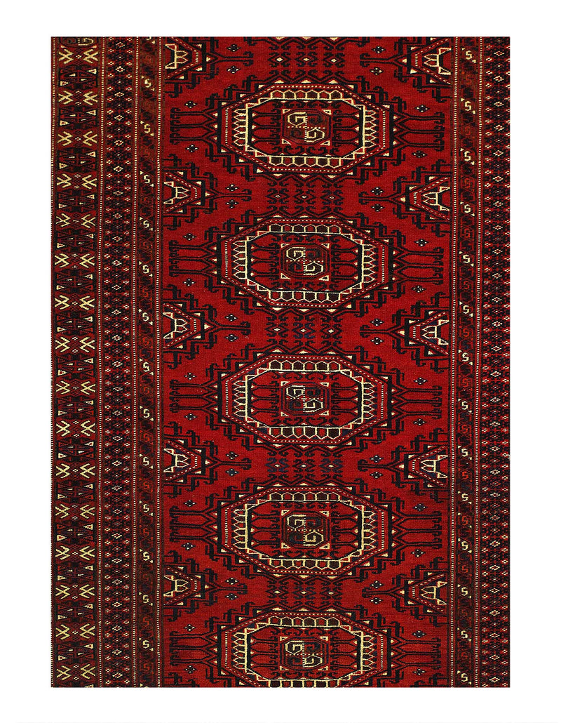 Red Russian Turkman 3'.6'' x 5'.8''