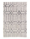 Beige Modern silk & wool Rug 4'x6'