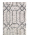 Beige Modern silk & wool Rug 4'x6'