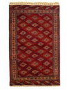 Red Antigue Russian Tekkeh 4'3" X 6'6"