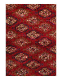 Red Antigue Russian Tekkeh 4'3" X 6'6"