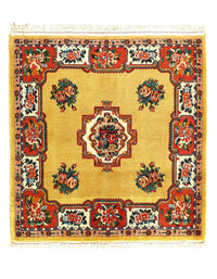 Gold Persian Bakhtiari Square 4' 5'' X 4' 5''