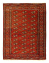 Rust Russian Turkman rug 4'.9'' x 6'.4''