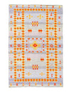 Fine Hand Knotted Flat Weave silk Moroccan rug 4' X 6'