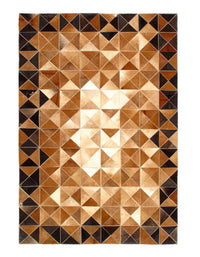 Pasargad Handmade Studio Leather Natural Hide Leather Rug 4' X 6'