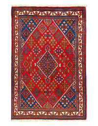 Fine Hand Knotted Persian Joshegan rug 3'7'' X 5'4''