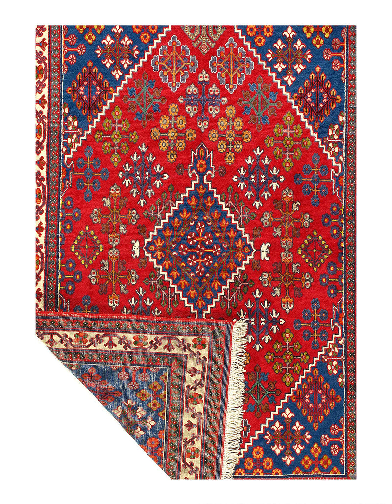 Fine Hand Knotted Persian Joshegan rug 3'7'' X 5'4''