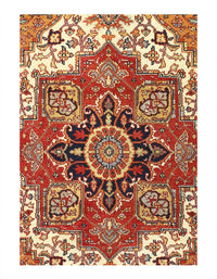 Fine Hand Knotted Persian serapi design 5'11'' X 8'11''