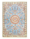 Fine Hand Knotted Persian silk & wool Nain 3'1'' X 4'4''