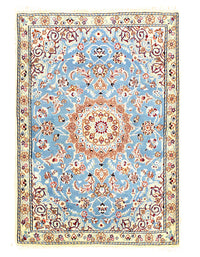 Fine Hand Knotted Persian silk & wool Nain 3'1'' X 4'4''