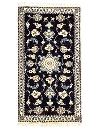 Fine Navy Blue Persian Nain 2'3'' X 4'4''