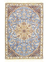 Fine Hand Knotted Persian silk & wool Nain 2'11'' X 4'2''