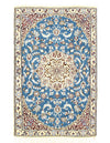 Fine Hand Knotted Persian silk & wool Nain 2'11'' X 4'7''