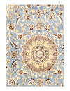 Fine Hand Knotted Persian silk & wool Nain 2'11'' X 4'3'