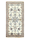 Ivory color Hand Knotted Persian Nain 2'4'' X 4'5''