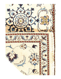 Ivory color Hand Knotted Persian Nain 2'4'' X 4'5''