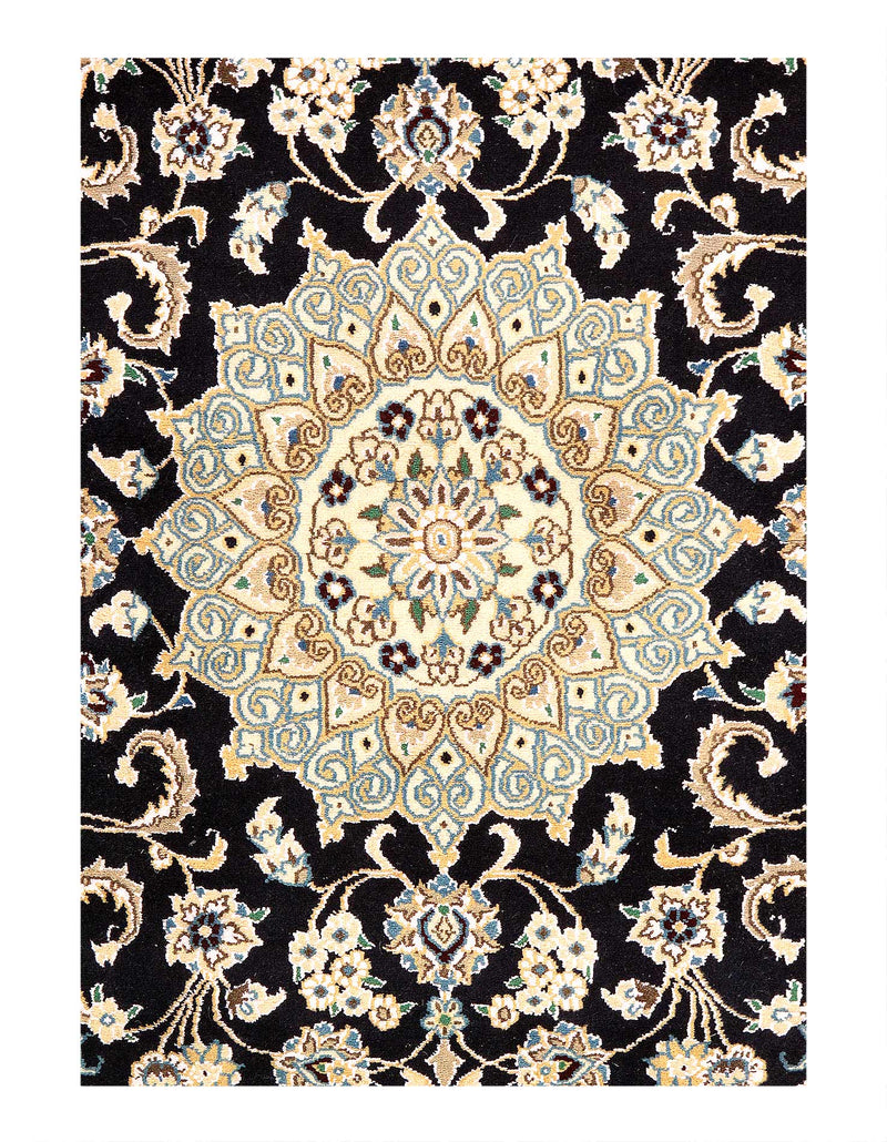 Fine Persian Nain Silk & Wool Rug - 3' X 5'