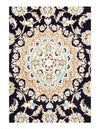 Navy Persian Nain silk & wool 2'11'' X 4'7''