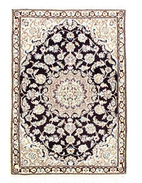 Fine Hand Knotted Silk & wool Persian Nain 2'11'' X 4'2''